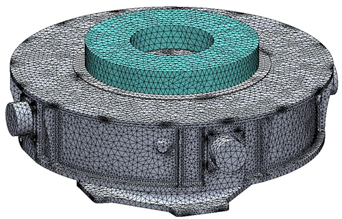 Solidworks Simulation Fully Meshed Model