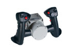 two hand, motion control handle, ergonomic deflection
